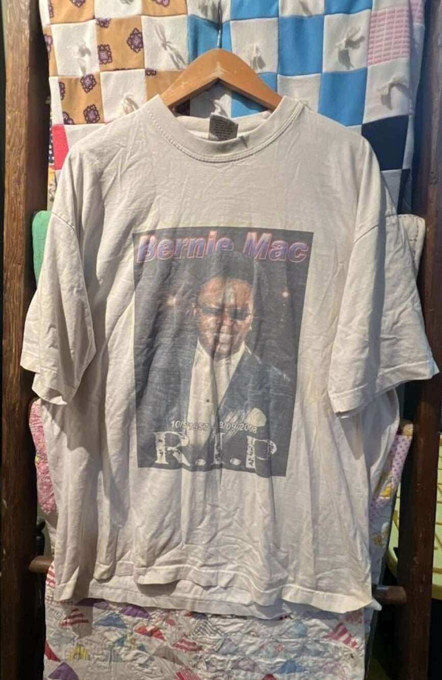 Bernie Mac RIP Tribute Graphic T-Shirt Super Heavy Weight 2XL